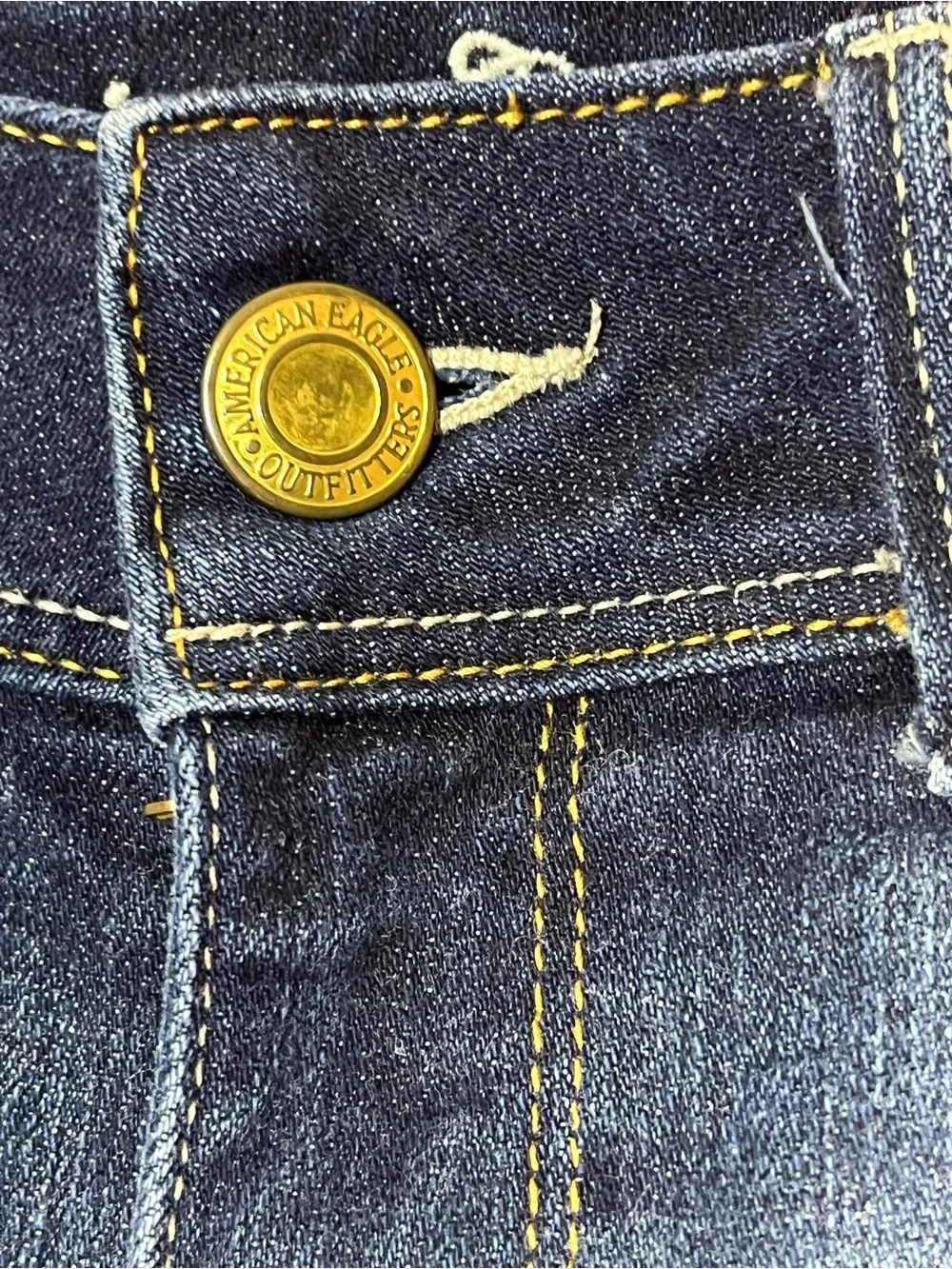 American Eagle Outfitters Women'sSize 6 Stretch Slim Boot Cut Jeans - Dark Blue